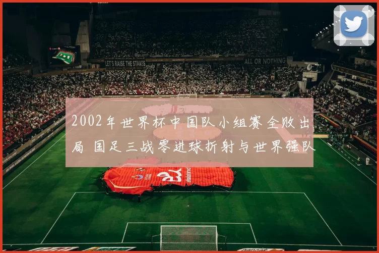 2002年世界杯中国队小组赛全败出局 国足三战零进球折射与世界强队差距